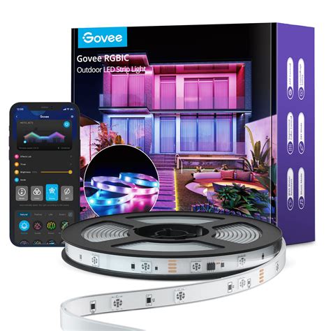 Buy Govee Wifi Outdoor Led Strip Lights Waterproof 328ft Rgbic Led