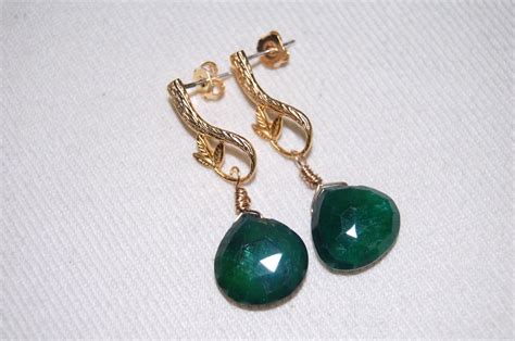 Emerald Dangle Earrings On Luulla