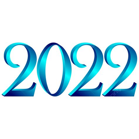 Font Clipart Transparent Png Hd 2022 Blue 3d Font Png 2022 Blue 3d