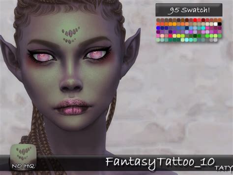 Tattoo Face Overlay 03 By Tatygagg At Tsr Sims 4 Upda