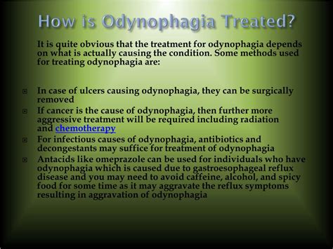 Ppt Odynophagia Causes Symptoms Daignosis Prevention And