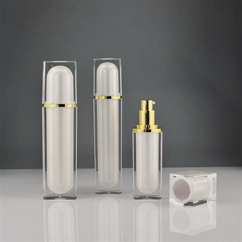 China Luxury Cosmetic Packaging Gold Acrylic Cream Jar Container Bottle 