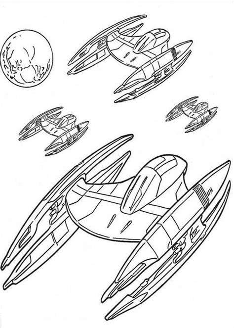 Star wars tie fighter coloring page. Star Wars Enemy Spaceship Coloring Page | Dibujos para ...