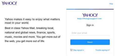 Yahoo Mail Sign In Yahoo Mail Login