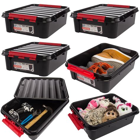 These are extremely durable and long lasting. Buy 8744SBB 6 Plastic Storage Containers with Stackable ...