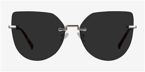 Toyah Cat Eye Silver Frame Sunglasses For Women Eyebuydirect