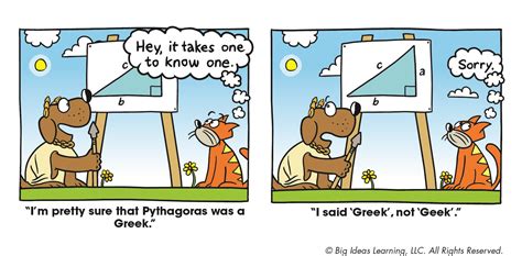Pythagorean Theorem Pythagorean Theorem Big Ideas Math Math Cartoons
