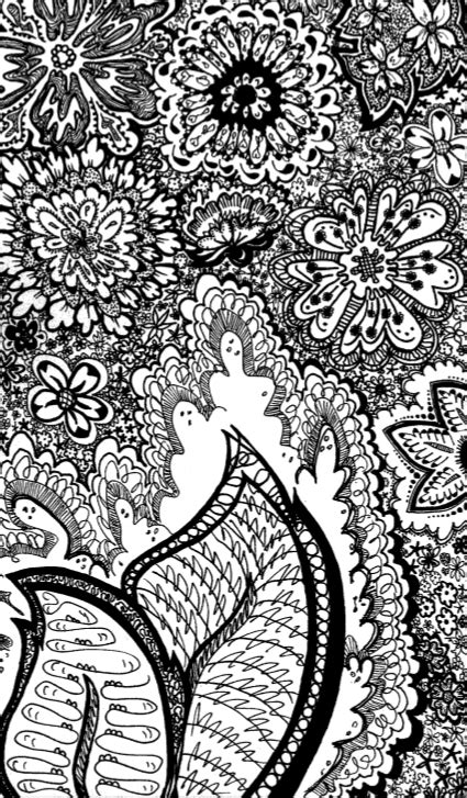 Intricate Floral Doodle By Category41 On Deviantart