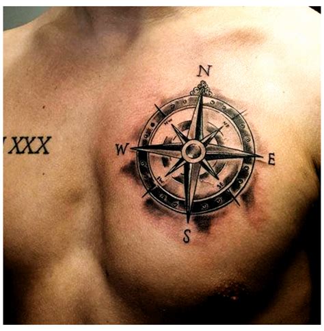 Cool Nautical Compass Tattoo Best Compass Tattoos For Men Cool
