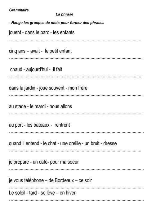Comment Construire Une Phrase En Français La Réponse Est Sur Admicilefr