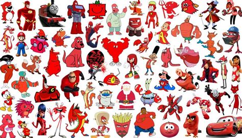 Click The Red Cartoon Characters Quiz By Ddd62291