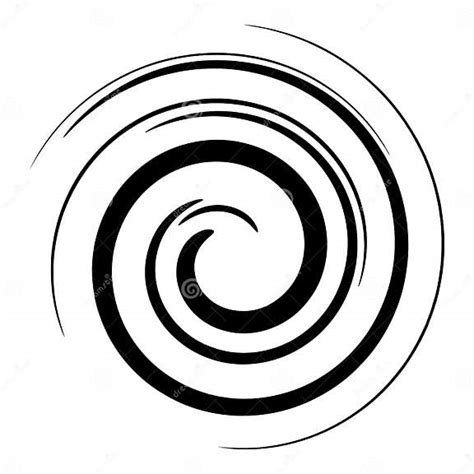Elemento De Desenho Do Fio Espiral Abstrato Forma Rotativa Em Curva