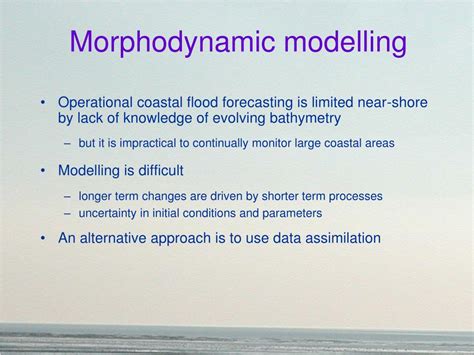 PPT Variational Data Assimilation For Morphodynamic Model Parameter Estimation PowerPoint