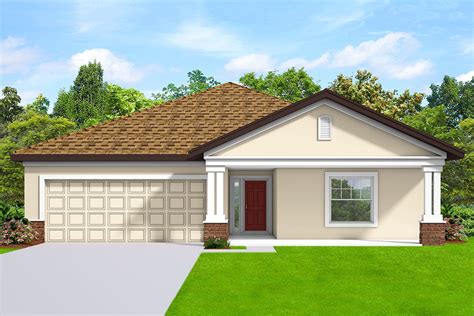 One Story Home Plan With Gabled Front Porch 82258ka Architectural