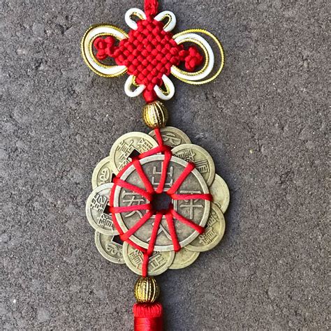Red And Gold Chinese Coin Decorations