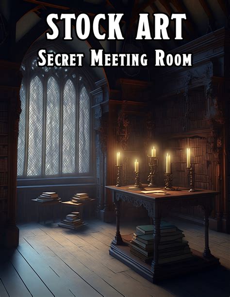Cover Full Page Secret Meeting Room Rpg Stock Art Dungeon