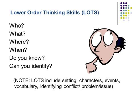 Lower Order Thinking Skills Lots Edu 250 Spring 2018