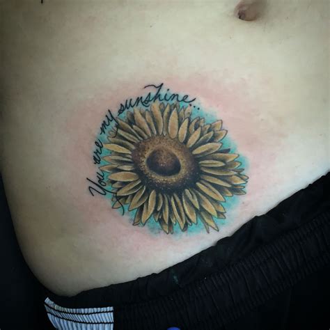Sunflower Tattoo Sunflower Tattoo Kirkwood Tattoo Artists Geometric