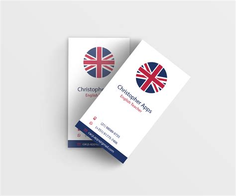 Shipments might be delayed because of. Business Card - Christopher Apps English Teacher on Behance