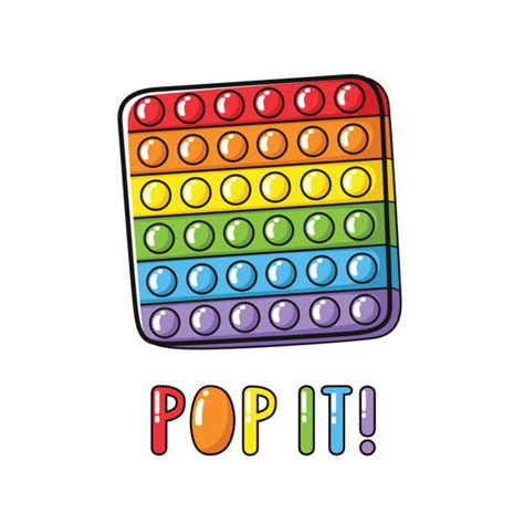 Pop It Fidget Toy Illustraties Afbeeldingen Beelden En Stockfotos
