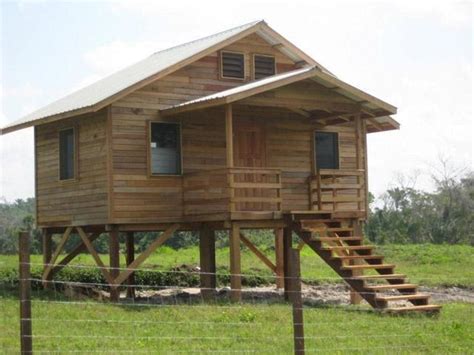 Official house plan & blueprint site of builder magazine. Love this small cabin on stilts | Small Homes | Pinterest ...