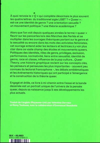 Queer Theory Une Histoire Graphique