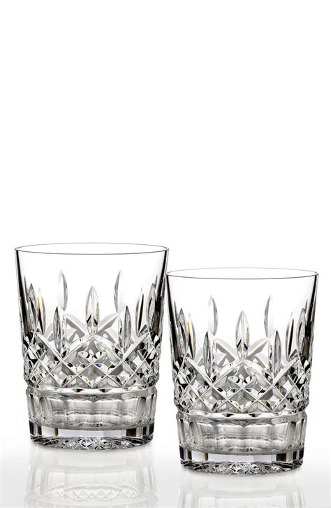 Waterford Lismore Lead Crystal Double Old Fashioned Glasses Set Of 2 Nordstrom