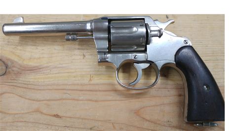 Colt New Service 38wcf 38 40 Revolver Nickel For Sale