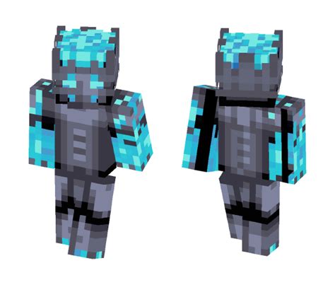 Download Fallen Netherite Knight Possesed By Soulfire Minecraft Skin