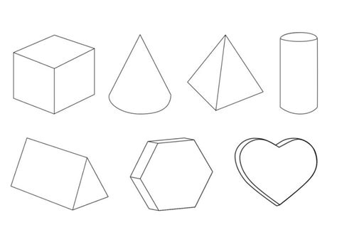Your child will trace multiple examples of each shape and color them in. 3d Shapes Coloring Pages at GetColorings.com | Free ...