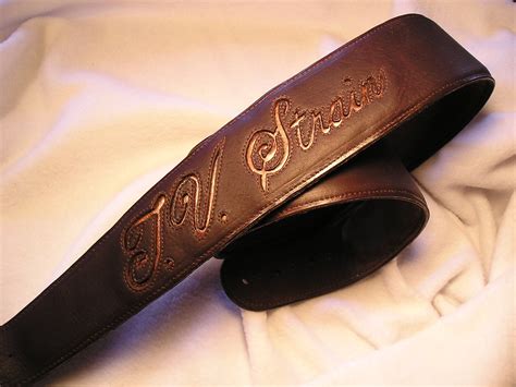 Personalized Leather Straps Customized Guitar Strap By Gaylewinde