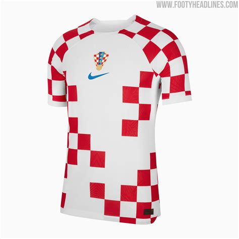 Croatia 2022 World Cup Home And Away Kits Released Footy Headlines