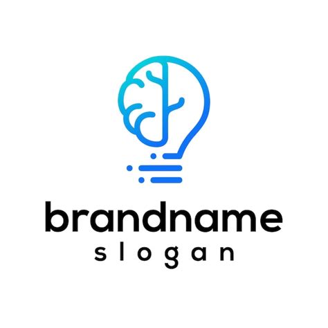 Premium Vector Vector Graphic Of Brain Combined With Bulb Logo Design