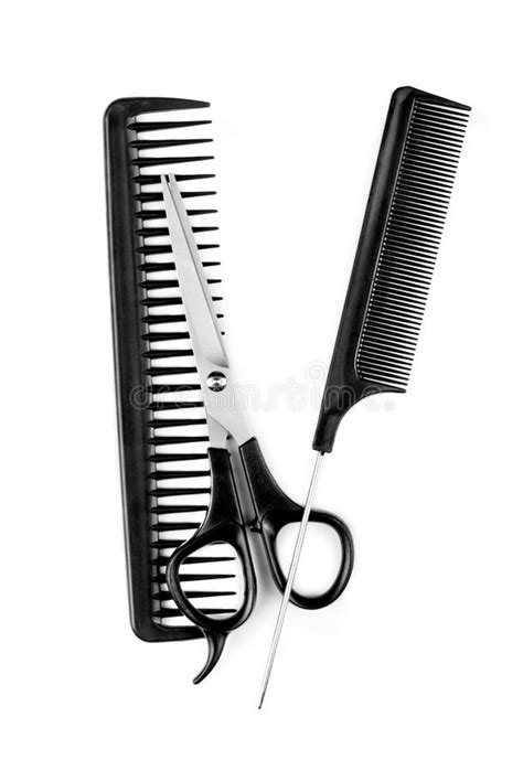 Combs And Scissor Stock Image Image Of Isolated Hair 52411167