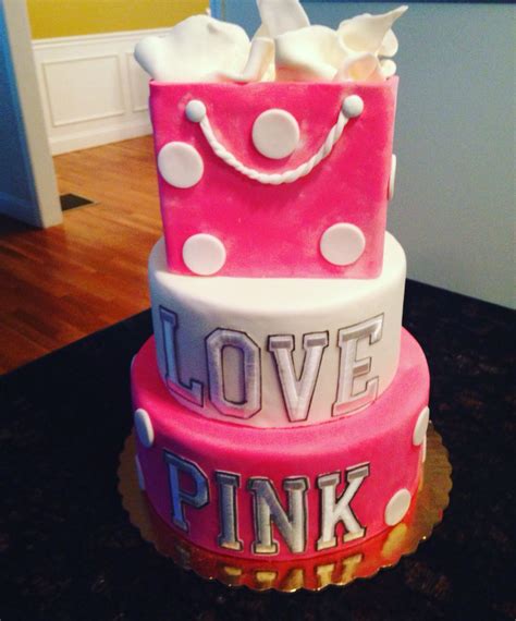 Victoria Secret Pink Cake Birthday Party Cake Pink Birthday Cakes Birthday Cakes For Teens