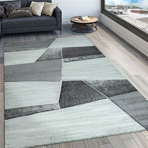 Entdecken sie teppiche in grau und anthrazit online bei benuta: Designer Teppich Geometrisches Muster Grau | TeppichCenter24