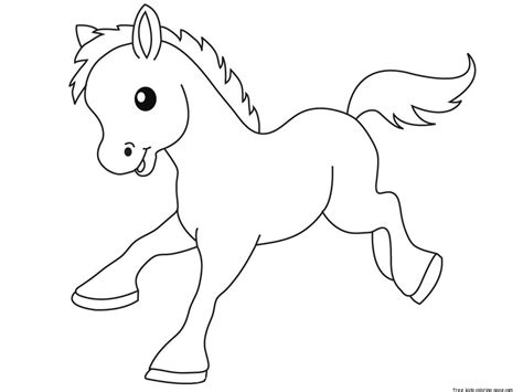 Pony Baby Animals Coloring Pages For Kidsfree Printable Coloring Pages For Kids