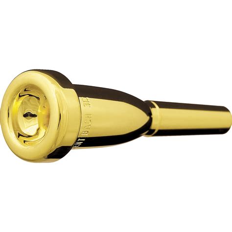 Bach Mega Tone Trumpet Mouthpieces In Gold 3c Woodwind And Brasswind