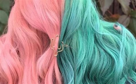 The Half And Half Hair Color Trend Aka Two Tone Hair Is Perfect For