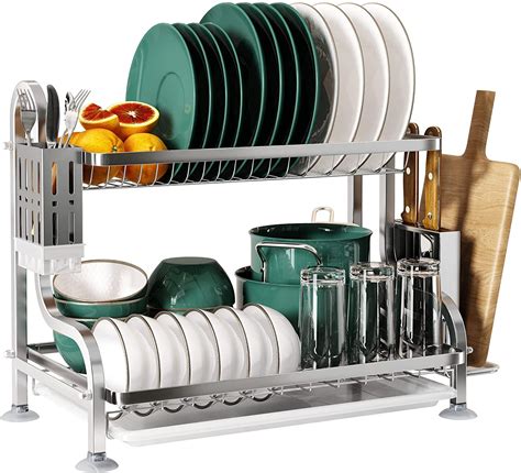 Buy Stainless Steel Dish Drying Rack Majalis Large 2 Tier Dish Rack
