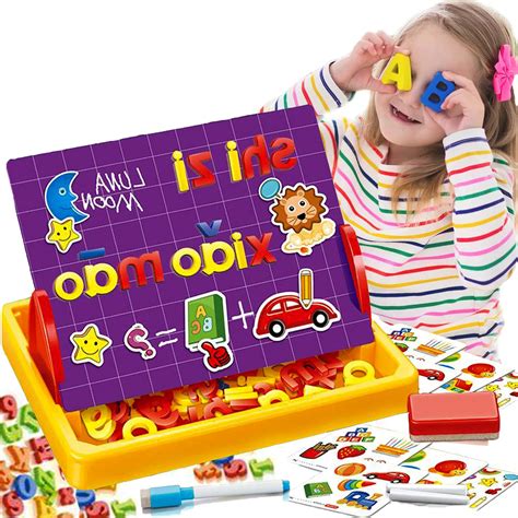 Buy Kidoloop 3 In 1 Learning Board Easel With Magnetic Letters