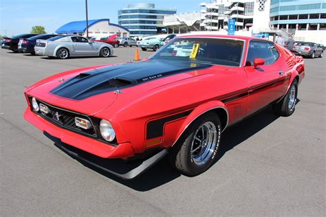1971 Ford Mustang Mach 1 Sportsroof Bright Red The First  Flickr