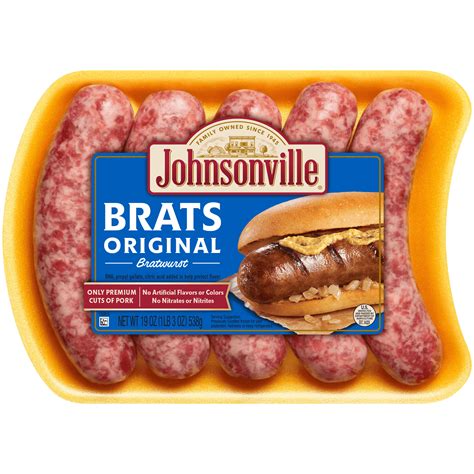 Johnsonville Original Brats 5 Count 19 Oz