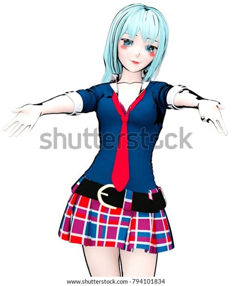 3d Sexy Anime Doll Japanese Anime Stock Illustration 794101834 Shutterstock