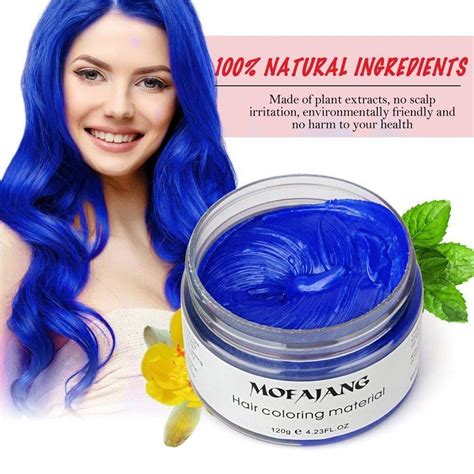 Buy Mofajang Washable Temporary Hair Color Natural Hair Pomade Creme Instant Hair Wax Dye