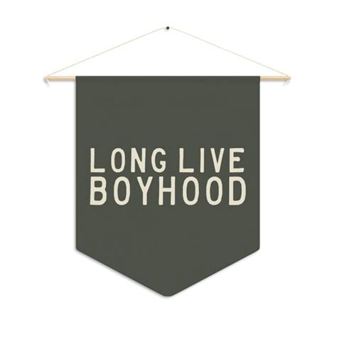 Long Live Boyhood Banner Boy Room Decor Kids Room Decor Etsy