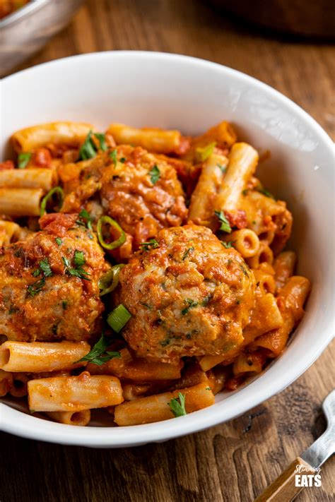 On the table in 30 minutes and oh so yummy! Creamy Cajun Chicken Meatball Pasta (Gluten Free and Dairy ...