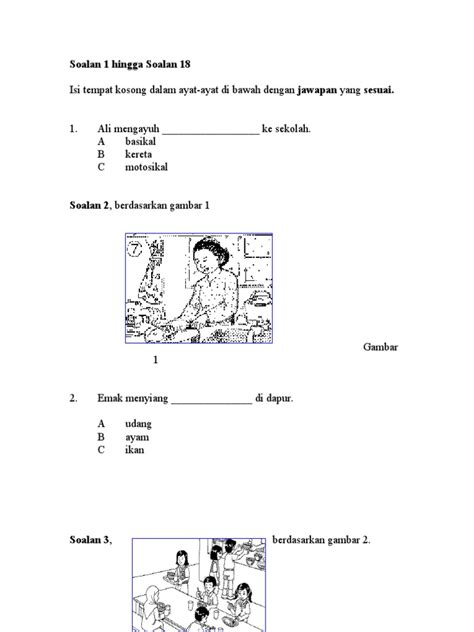 Soalan Dan Jawapan Bahasa Melayu Tahun 2  Jiran