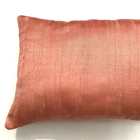 Blush Pink Raw Silk Pillow Cover Silk Throw Pillow Decorative Etsy