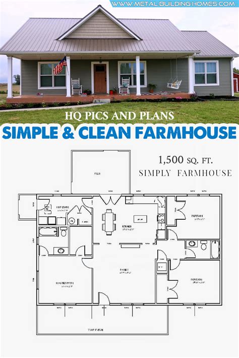 Simple And Clean Farmhouse W Very Flexible Layouts Pole Barn House